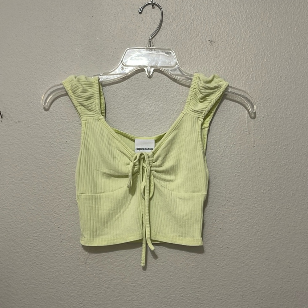 SKYLAR + MADISON YELLOW RIBBED SHIRT